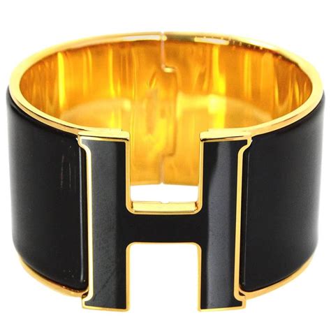 hermes black on black bracelet|hermes bracelets enamel.